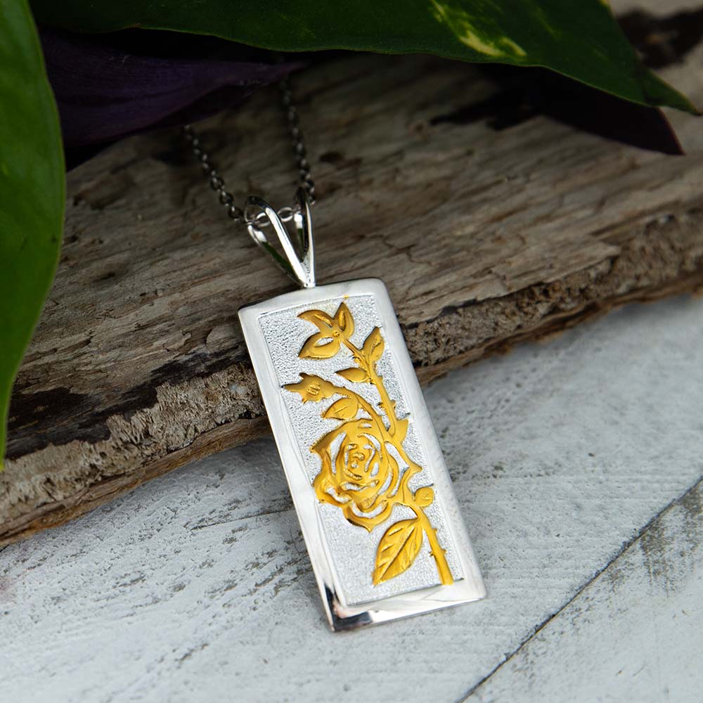 Hawaiian gold bar on sale necklace