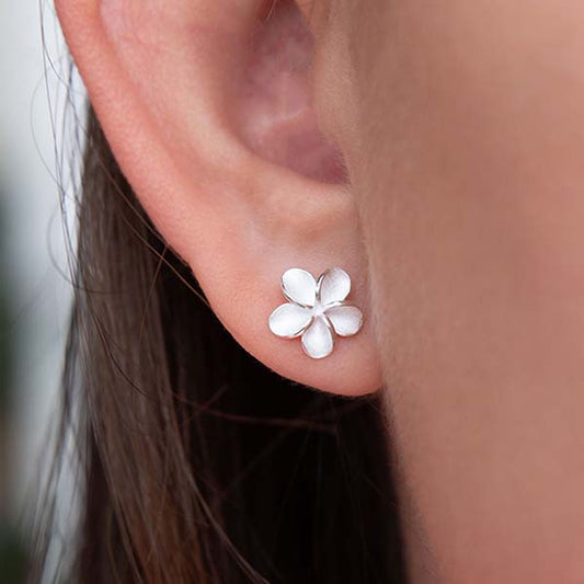 Color Blossom Star Ear Stud, Pink Gold And White Mother-Of-Pearl - Per Unit  - Categories