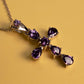 Purple Cross Pendant